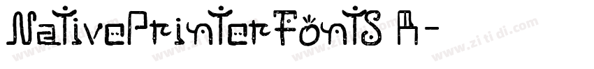NativePrinterFontS R字体转换